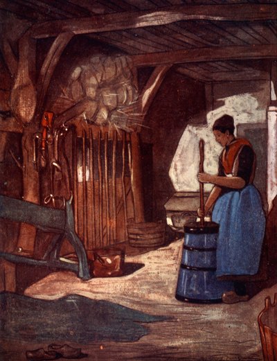 Churning at Elspeet, 1904 by Nico Jungman